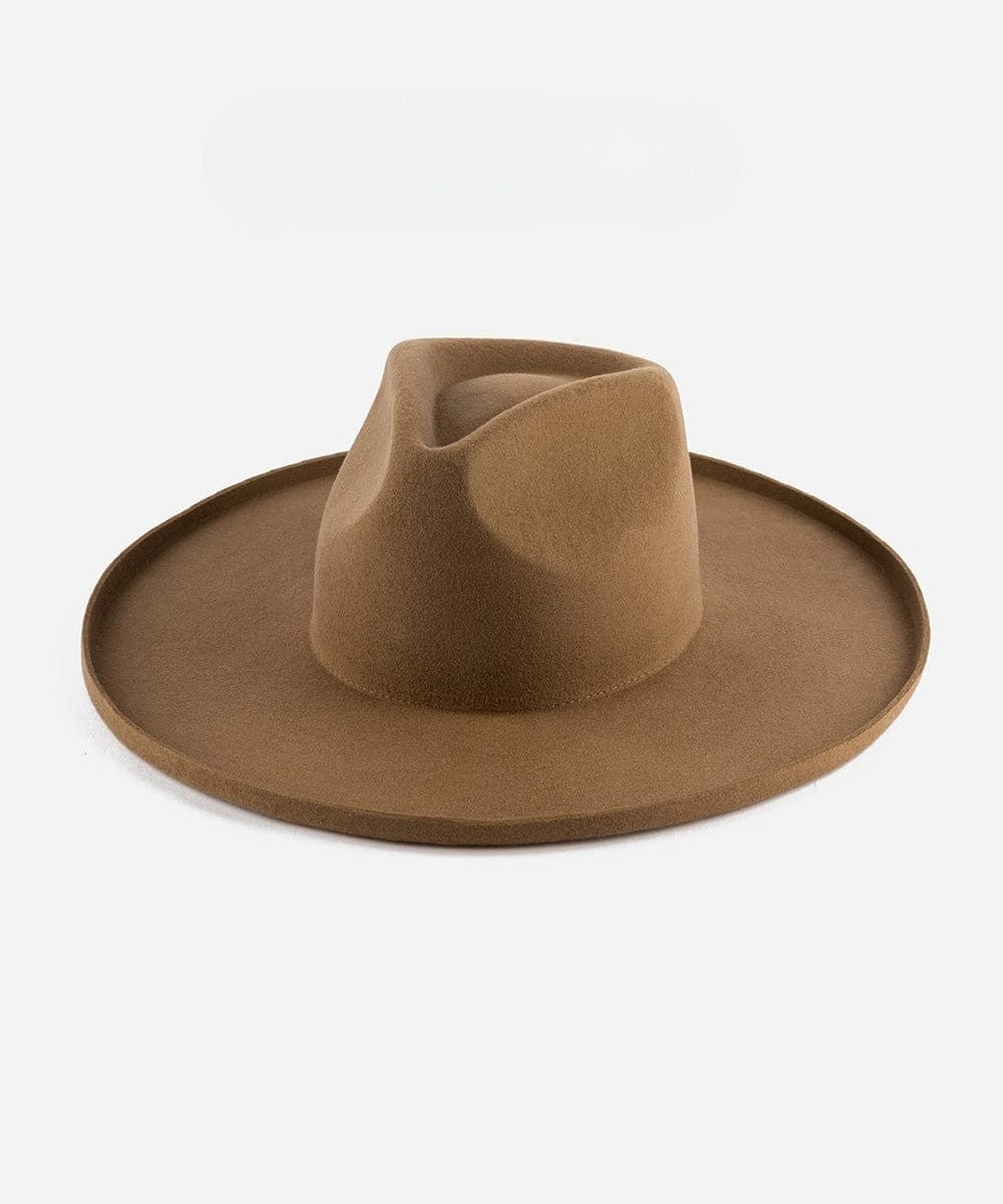Amelia Pencil Brim Fedora - Brown BLEMISHED - GIGI PIP