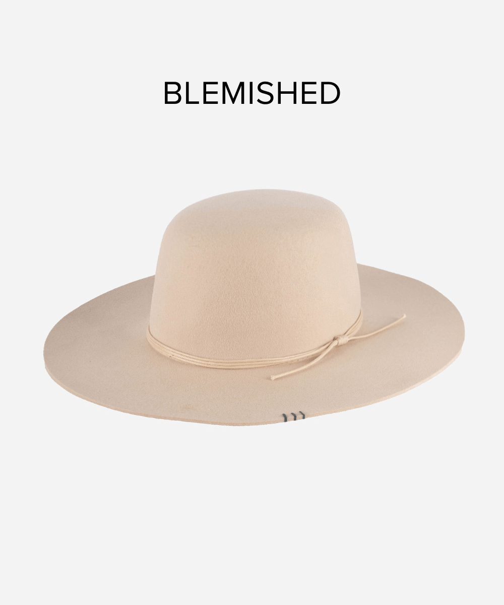 Felt Hats Rue Open Crown - Cream BLEMISHED Cream / XS 55