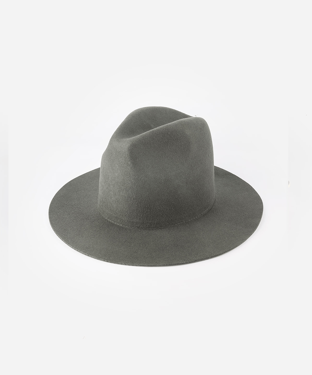Tall fedora hat on a white background #color_dark grey