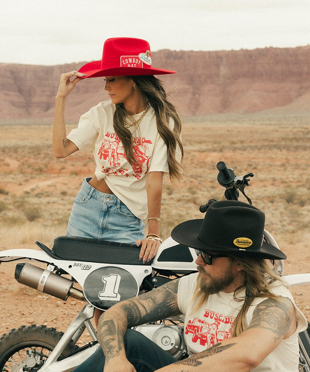 Gigi Pip x Buscadero Cowboy Hat Red Limited Edition