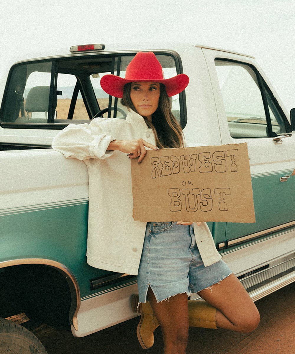 Gigi Pip x Buscadero Cowboy Hat Red Limited Edition