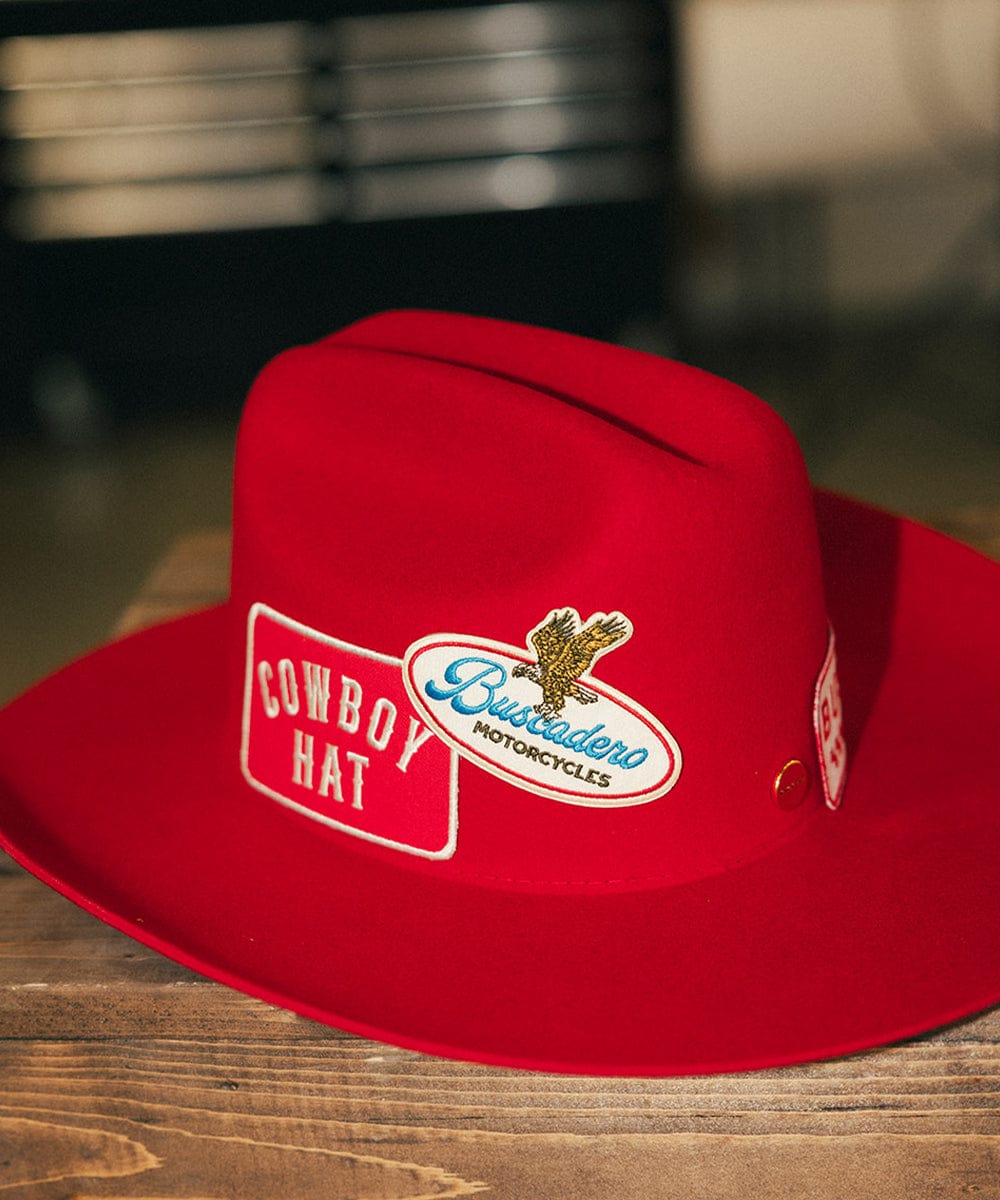 Gigi Pip x Buscadero Cowboy Hat Red Limited Edition