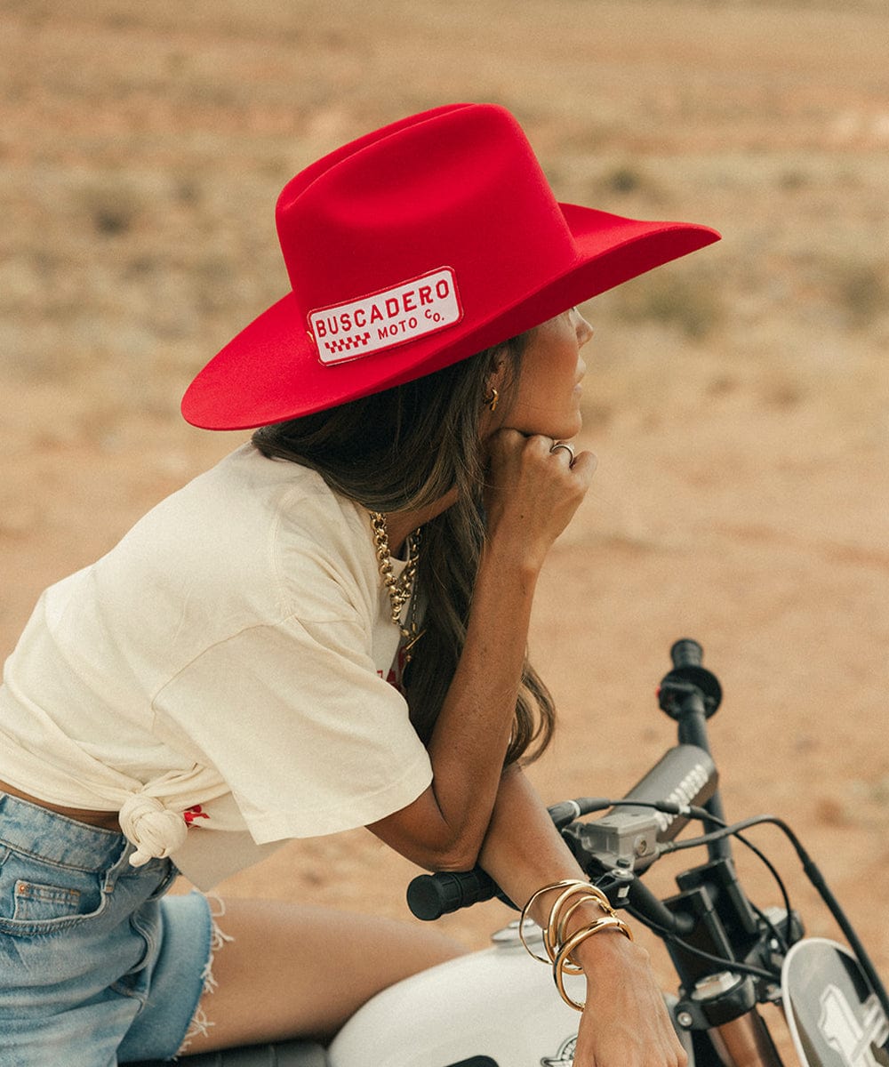 Gigi Pip x Buscadero Cowboy Hat Red Limited Edition