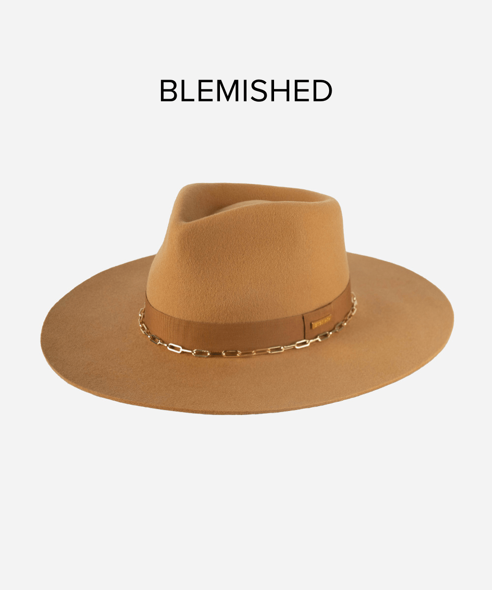 Felt Hats Raine Wide Brim Fedora - Honeycomb BLEMISHED Honeycomb / XS 55