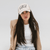 Gigi Pip trucker hats for women - Gigi Foam Trucker Hat - 100% polyester foam + mesh trucker hat with a curved brim featuring the word "Gigi" in a contrasting color as a design across the front panel [black]