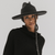 Gigi Pip felt hats for women - Jillian Pencil Brim - 100% australian wool fedora curved crown with a stiff, wide brim featuring a pencil rolled up edge + a GP branded pin on the back [dark brown]