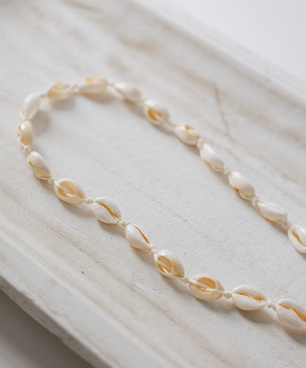 Gigi Pip hat bands + trims for womens hats - Cowrie Shell Band - Natural Cowrie Shells with gold plated chain to trim your hats and wear as a necklace [natural]
