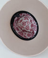 Gigi Pip felt hats for kids - Ivy Kids Wide Brim Fedora Bundle -  100% australian wool wide brim fedora with a tall crown featuring a customized sweatband + exclusive printed lining with a satin finish in collaboration with Ivy City Co, and a tonal satin brim [pale nude]