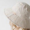 Gigi Pip bucket hats for kids - Rhode Kids Bucket Hat - 100% cotton adjustable bucket hat for kids featuring a removable chin strap [latte]