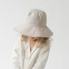 Gigi Pip bucket hats for kids - Rhode Kids Bucket Hat - 100% cotton adjustable bucket hat for kids featuring a removable chin strap [latte]