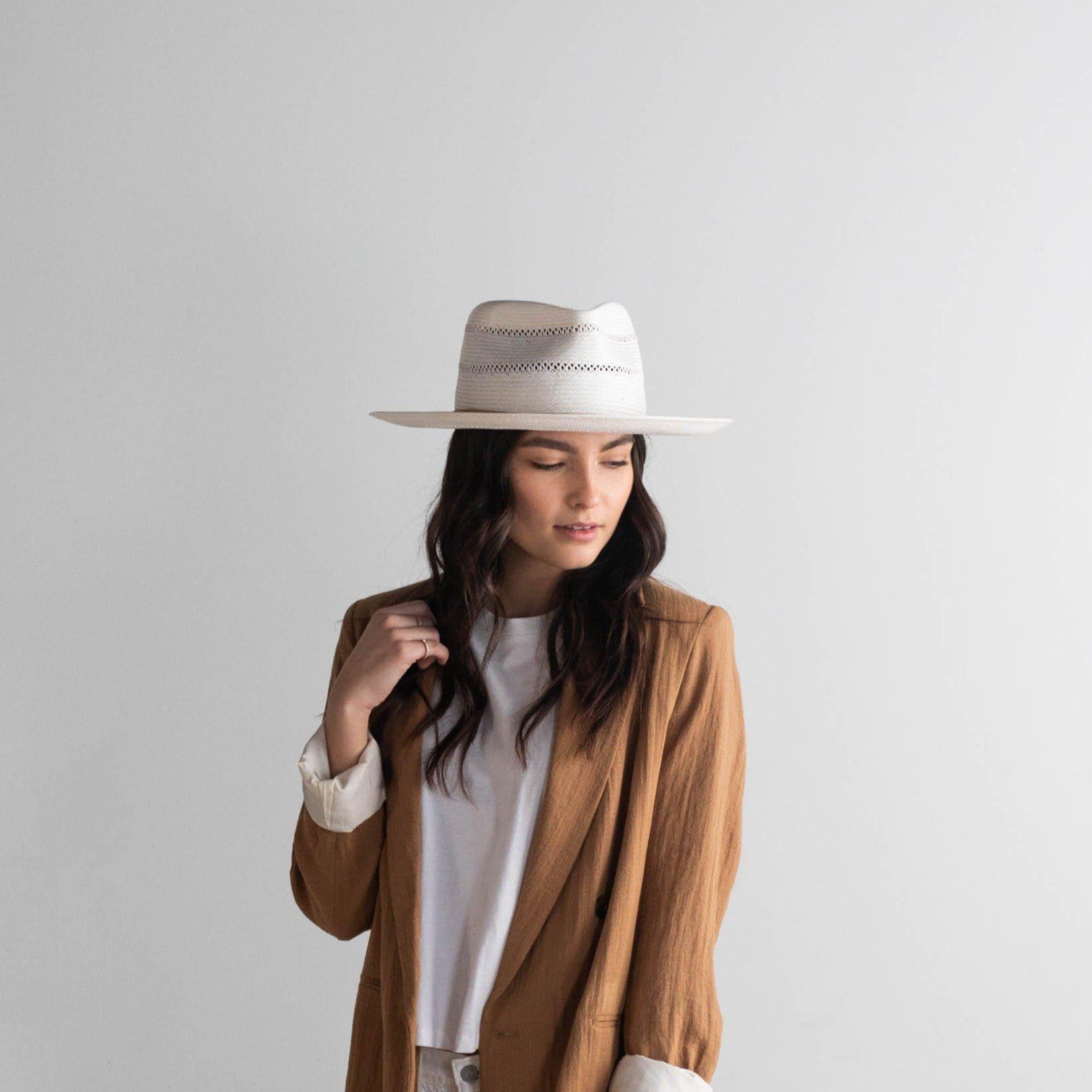 Arlo Rancher Fedora Straw Hat - GIGI PIP #color_tan