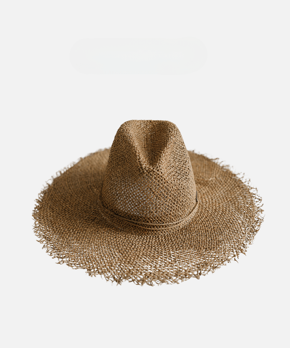 Tessa Seagrass Fedora - Brown BLEMISHED - GIGI PIP