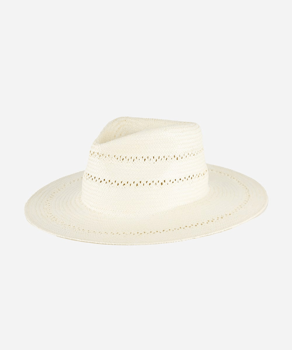 Sloan Teardrop Fedora- White BLEMISHED - GIGI PIP