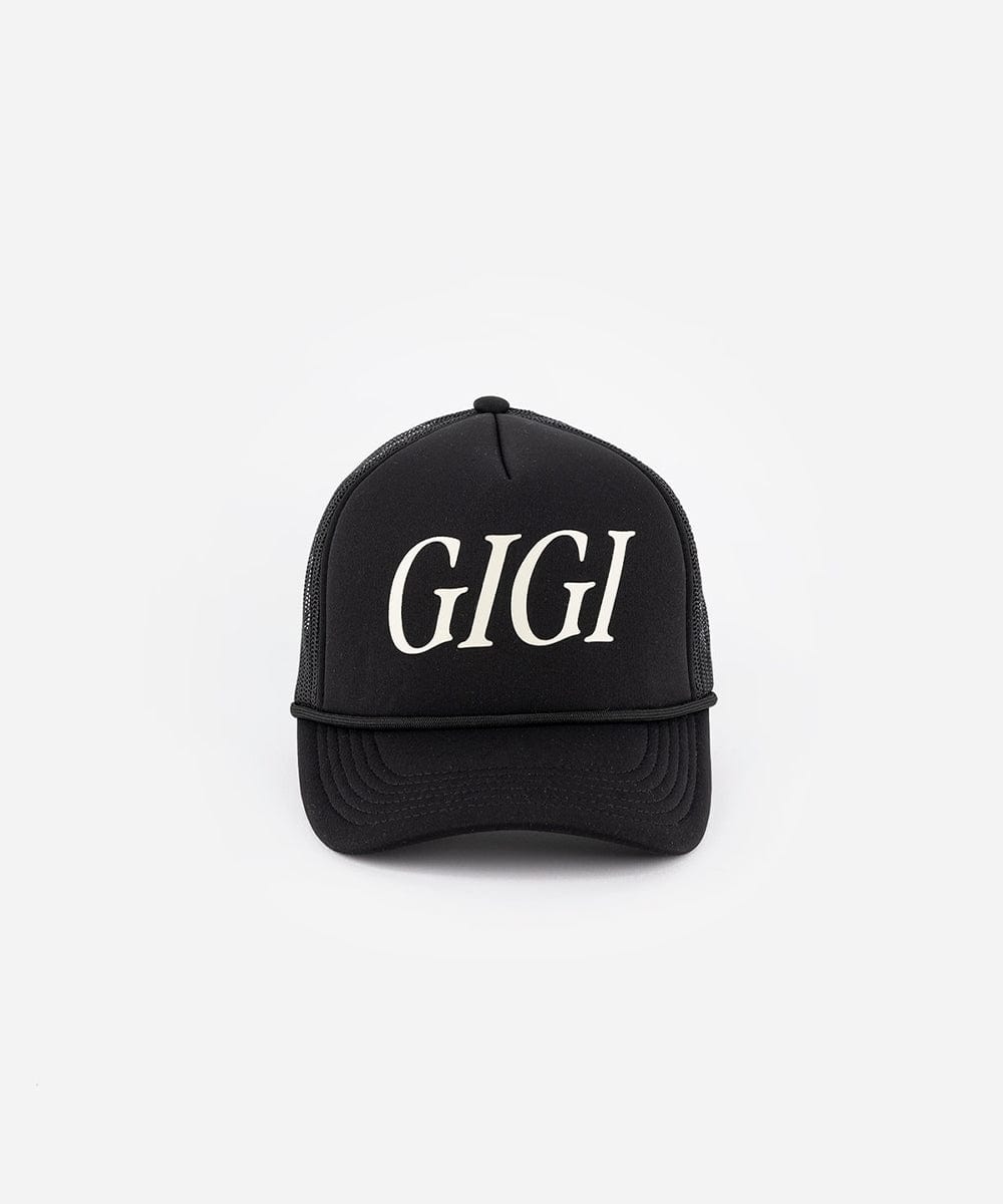Gigi Foam Trucker Hat - GIGI PIP #color_black