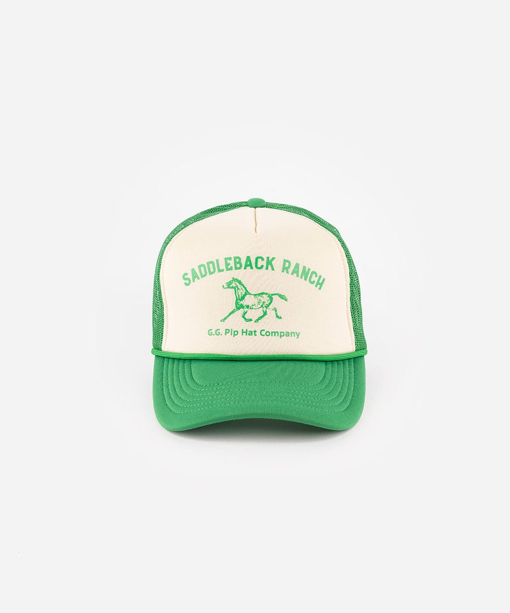 Saddleback Retro Trucker Hat - GIGI PIP #color_cream - vintage green