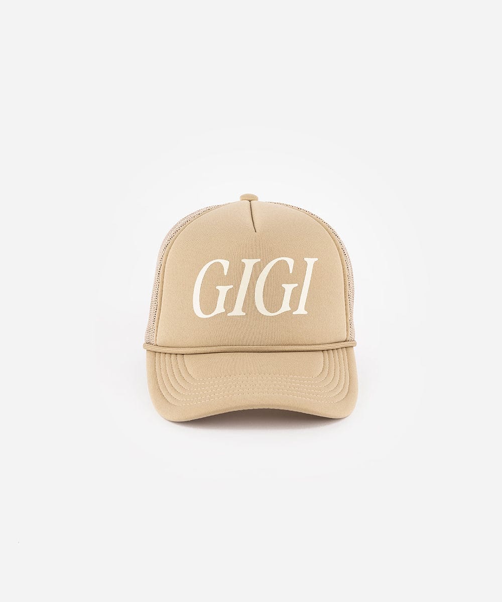 Gigi Foam Trucker Hat - GIGI PIP #color_tan