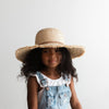 Gigi Pip straw hats for kids - Addie Kids Straw Floppy Hat - floppy Raffia straw with a polyester liner + 100% cotton inner sweatband [natural]