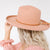 Gigi Pip hat bands + trims for women's hats - Cara Loren Bolo Band - 100% genuine vegan leather adjustable rope band featuring gold metal hardware [brown]