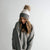 GIGI PIP Hats for Women- Dann Beanie - White and Grey-Beanie