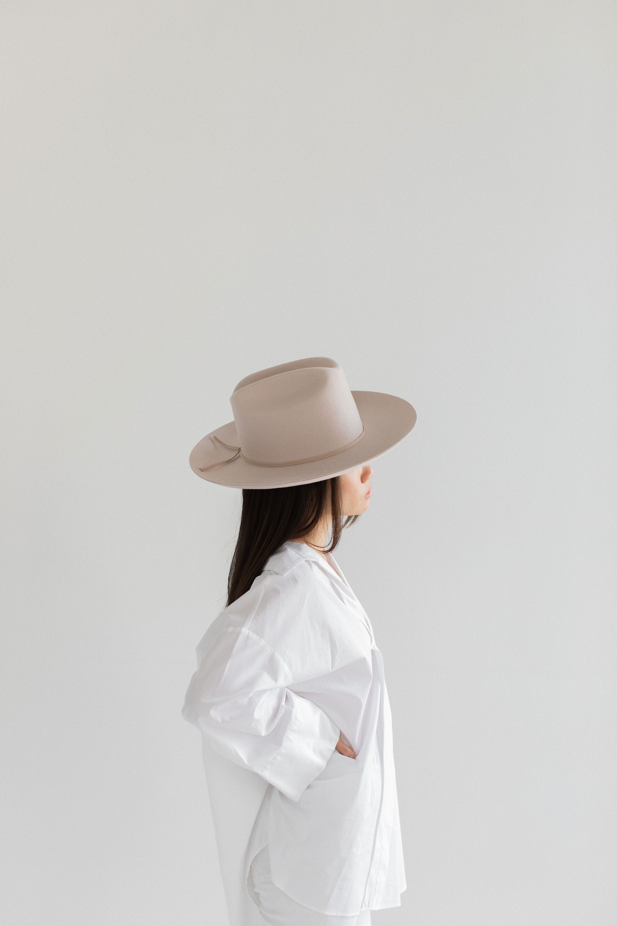 Ezra Western Hat - Ivory BLEMISHED - GIGI PIP