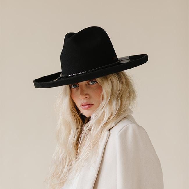 Maude Pencil Brim - Black BLEMISHED - GIGI PIP