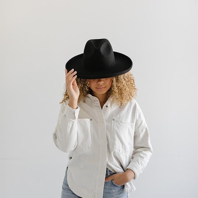 Maude Pencil Brim - Black BLEMISHED - GIGI PIP
