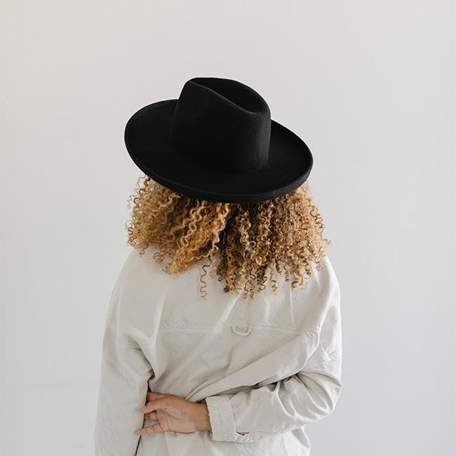 Maude Pencil Brim - Black BLEMISHED - GIGI PIP
