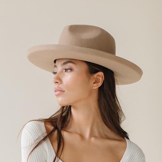 Blemished Felt Maude Pencil Brim - Tan BLEMISHED 55 XS / [tan]