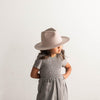 Gigi Pip felt hats for kids - Wes Kids Fedora - classic tall fedora crown with a stiff, flat brim [ivory]