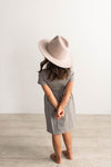 Gigi Pip felt hats for kids - Wes Kids Fedora - classic tall fedora crown with a stiff, flat brim [ivory]