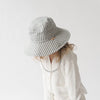 Gigi Pip bucket hats for kids - Rhode Kids Bucket Hat - 100% cotton adjustable bucket hat for kids featuring a removable chin strap [striped-blue]