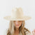 Gigi Pip straw hats for women - Cove Wide Brim Straw - classic flat-brim straw hat hand woven with a tight weave in Mexico with fine Guatemalan palm straw [natural]