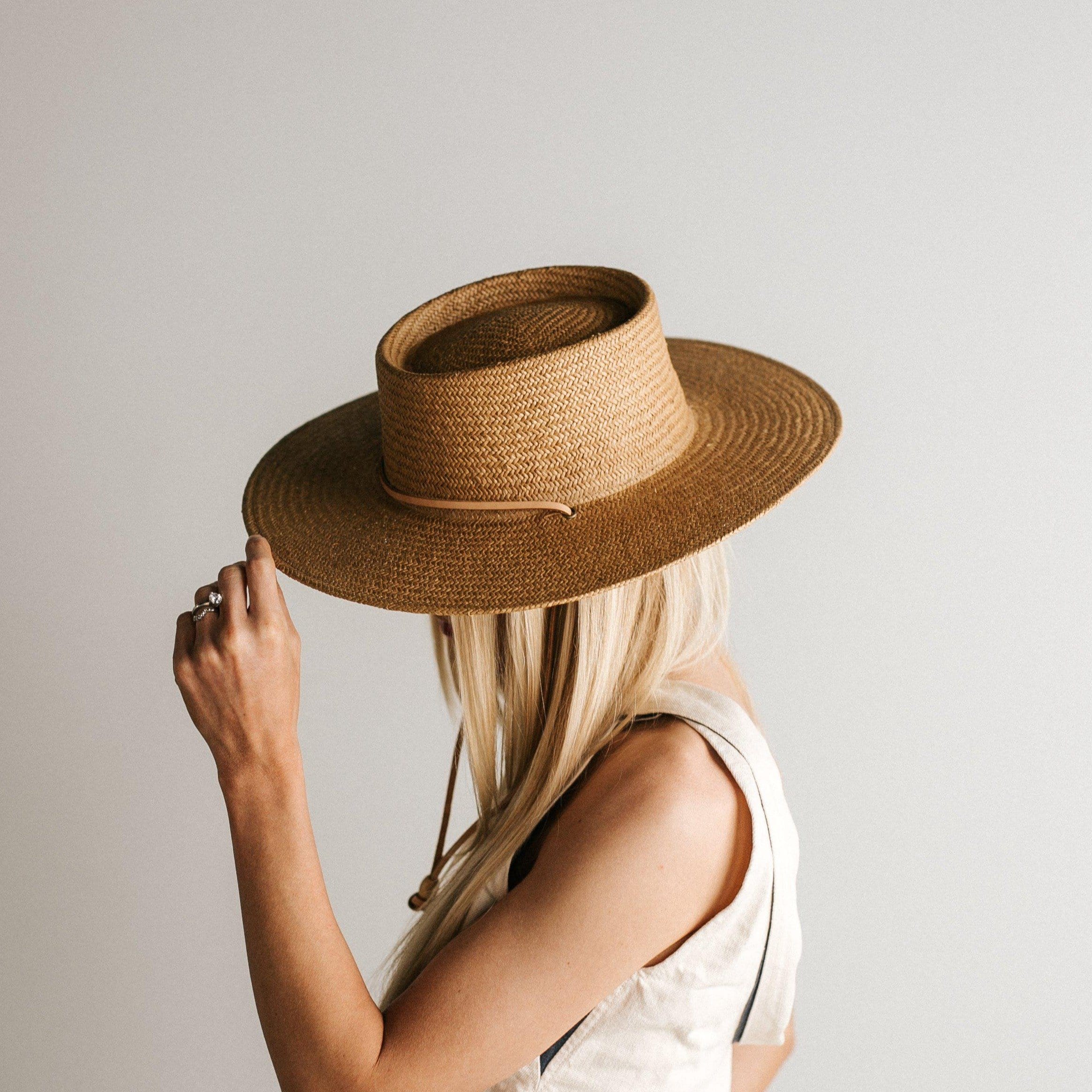 Aiden Straw Pork Pie - Natural BLEMISHED - GIGI PIP