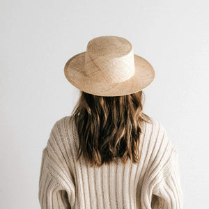 Straw Hats Brae Straw Boater - BLEMISHED 59 M/L / Natural