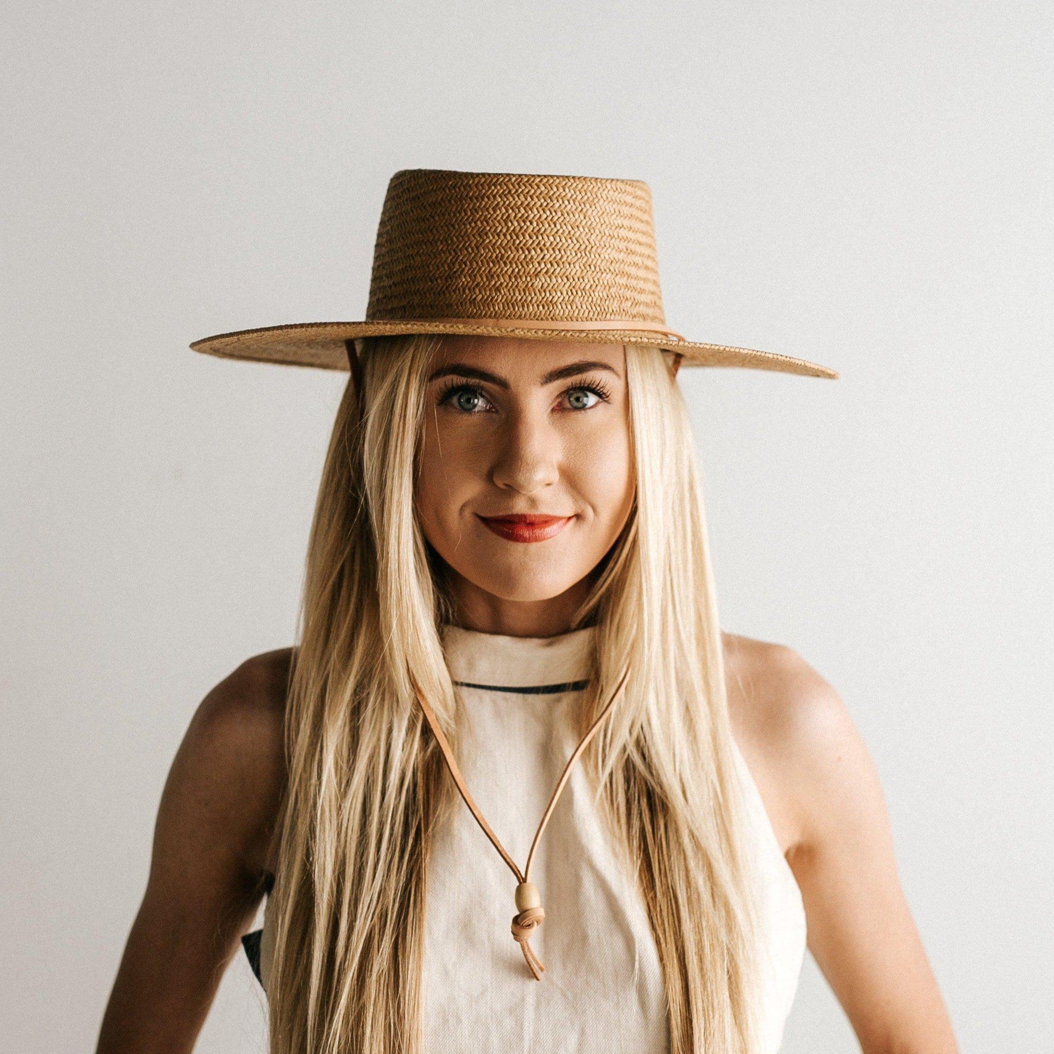 Aiden Straw Pork Pie - Natural BLEMISHED - GIGI PIP
