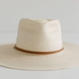 Straw Hats River Guatemalan Palm Hat  - Ivory BLEMISHED
