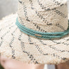 Gigi Pip hat bands + trims for women's hats - Thick Rope Band - 100% cotton/polyester triple layer thick rope band featuring the Gigi Pip logo metal bar and a knot in the back [fern]
