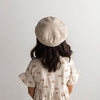 Gigi Pip caps for kids - Linen Newsboy Cap Kids - 100% linen shell classic newsboy cap with a polyester + quilted liner, featuring the Gigi Pip adjustable inner band [linen]